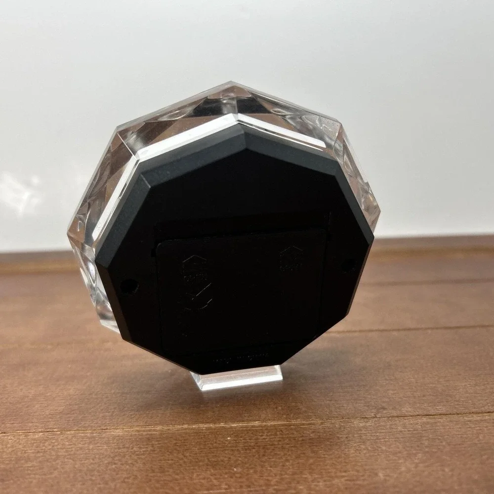 1993 IBA Congress Rome Italy Acrylic Diamond Shaped Travel‎ Clock